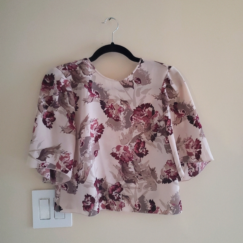 Aritzia floral flowy top